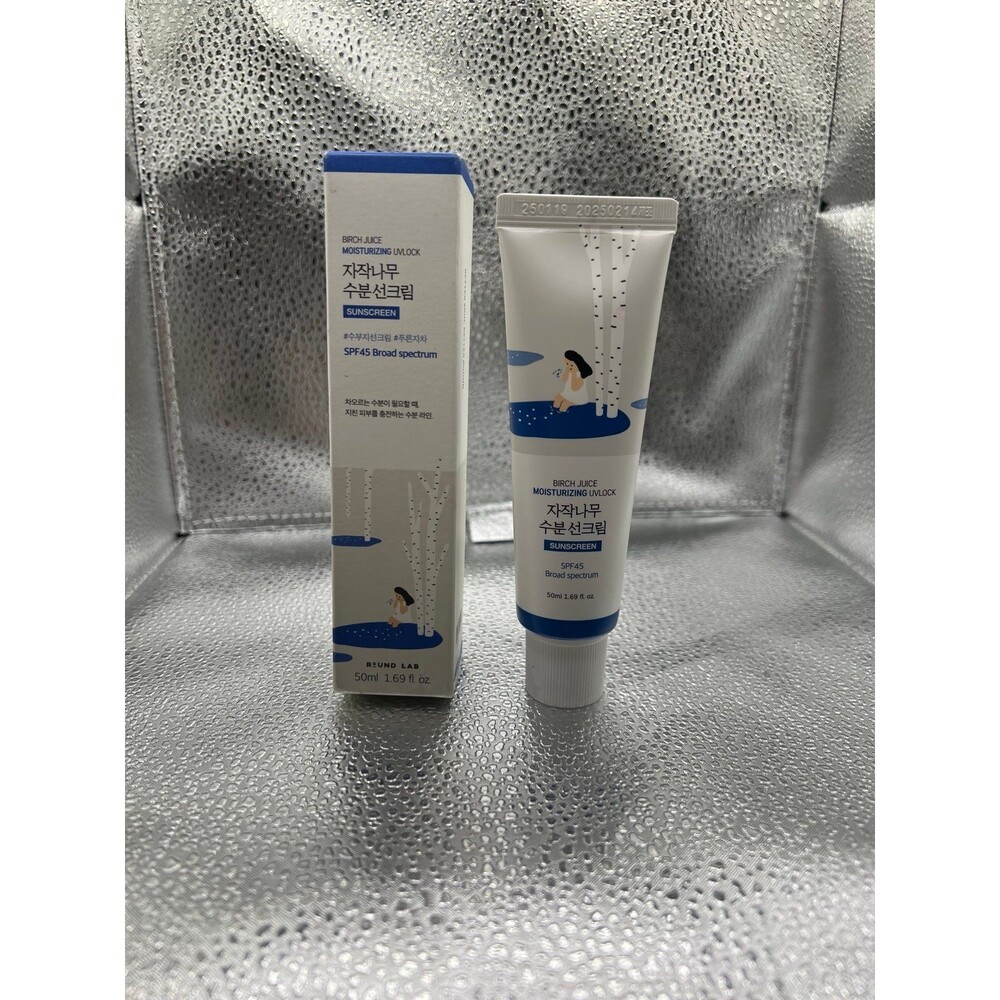 Round LAB Birch Juice Moisturizing UVLock Sunscreen SPF 45+ NIB